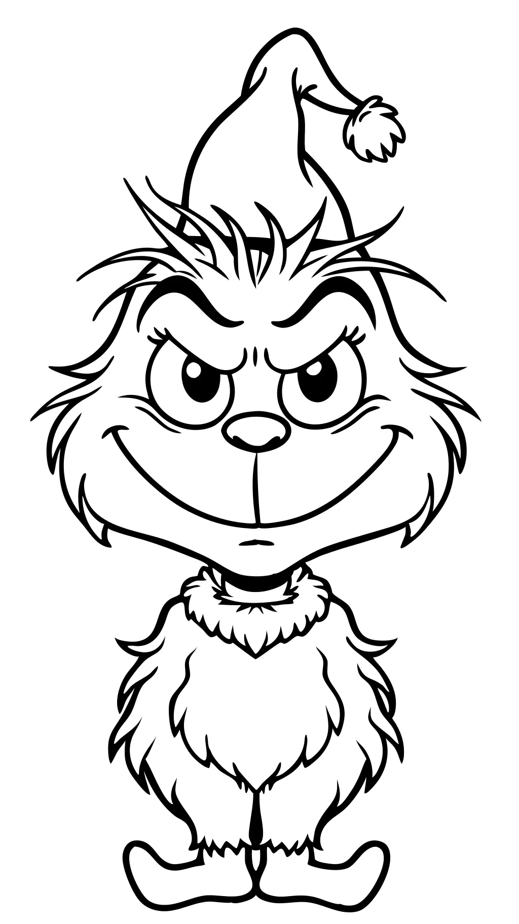 free printable grinch coloring pages